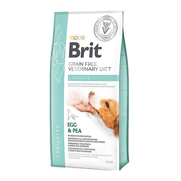 Brit Veteriner Diyet Struvit Yumurtalı & Bezelyeli Köpek Maması 12 Kg