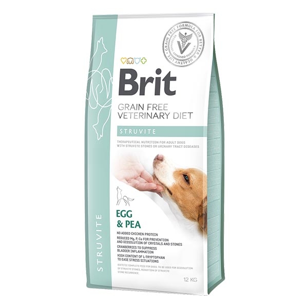 Brit Veterinary Diet Struvit Yumurtalı ve Bezelyeli Köpek Maması 12 kg