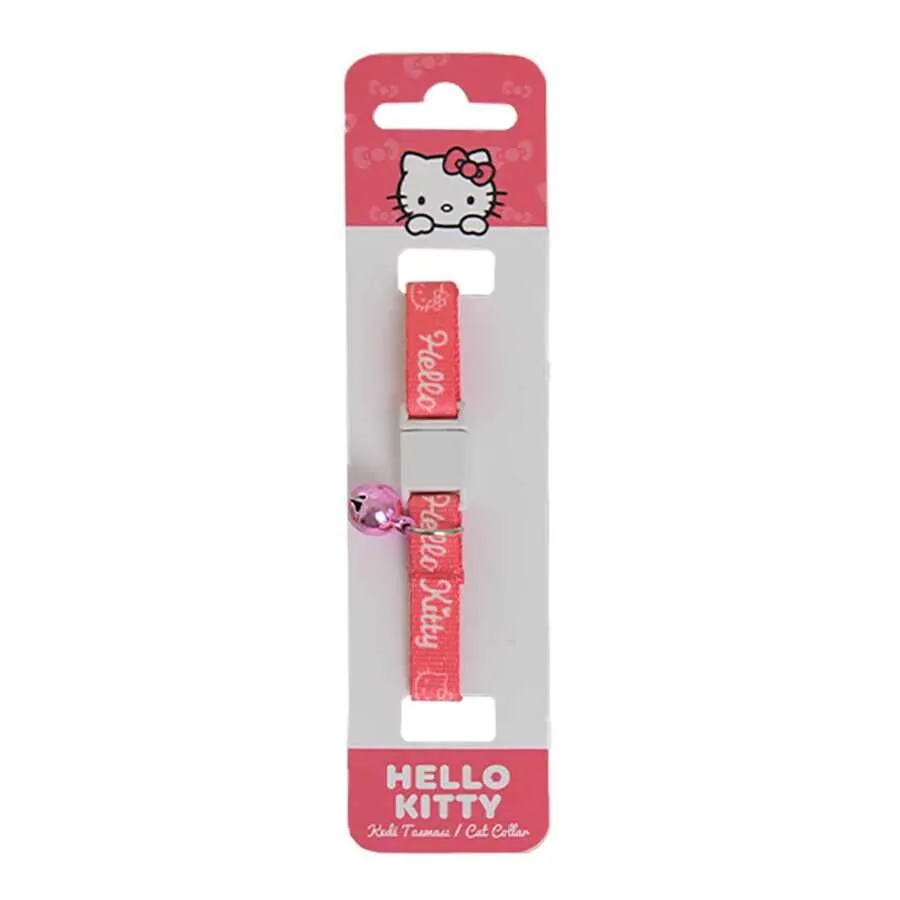 Hello Kitty Boyun Tasması 1 Cm Pembe Beyaz - 1