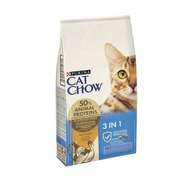Cat Chow 3IN1 Hindili Yetişkin Kedi Maması 15 Kg - 1