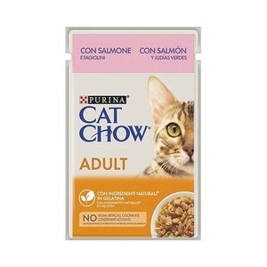 Cat Chow Pouch Somonlu Yetişkin Yaş Kedi Maması 85gr