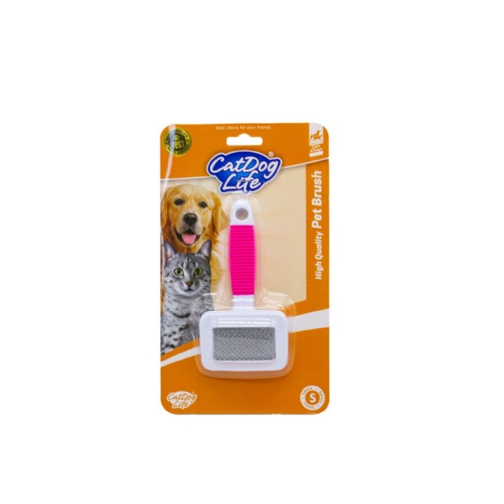 CatDog Life İnce Telli Kedi ve Köpek Fırçası 14x7 cm (S)