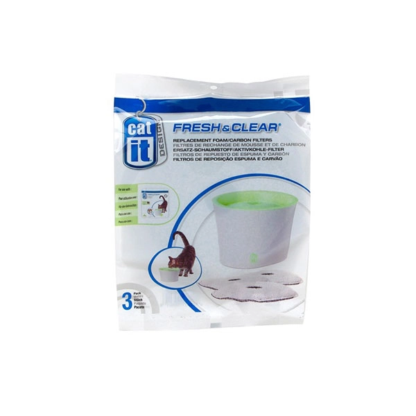 Catit Sünger ve Karbon Filtre 55600 İçin (3 Lü) - 1