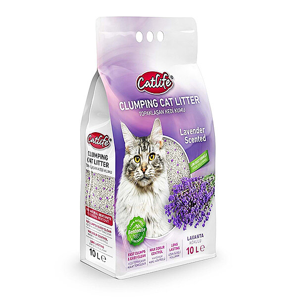 CatLife Lavanta Kokulu Bentonit Kedi Kumu 10 L - 1