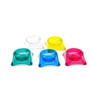 CATLİFE ŞEFFAF SİMLİ MAMA KABI MİX COLOR 11,5X5CM 10LU PAKET