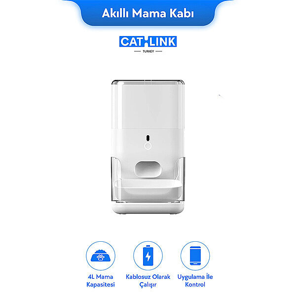 Catlink FO4 STD Otomatik Kedi ve Köpek Mama Kabı 4 L