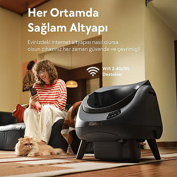 Catlink Scooper Open-X Üstü Açık Otomatik Kedi Tuvaleti (Beyaz) - 6