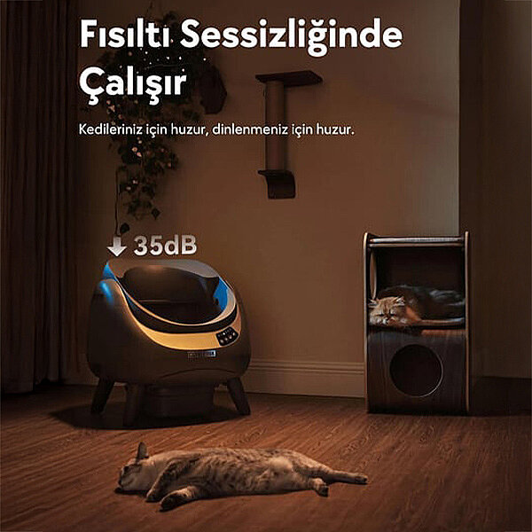 Catlink Scooper Open-X Üstü Açık Otomatik Kedi Tuvaleti (Beyaz) - 3