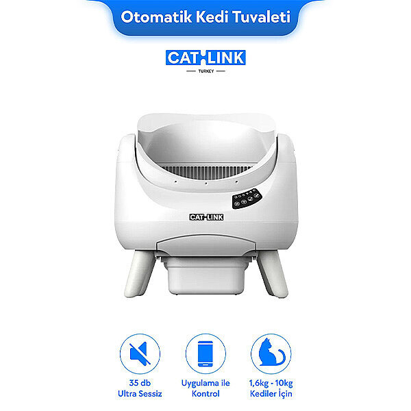 Catlink Scooper Open-X Üstü Açık Otomatik Kedi Tuvaleti (Beyaz)