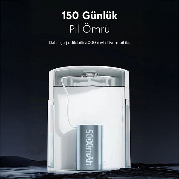 Catlink Pure 3 Yapay Zekâ Destekli Kablosuz Kedi ve Köpek Su Pınarı 2,3 L - 2