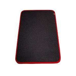 CATTİE ALTIGEN MODEL KUM TOPLAYICI FONKSİYONEL KEDİ PASPASI KIRMIZI 37X50CM