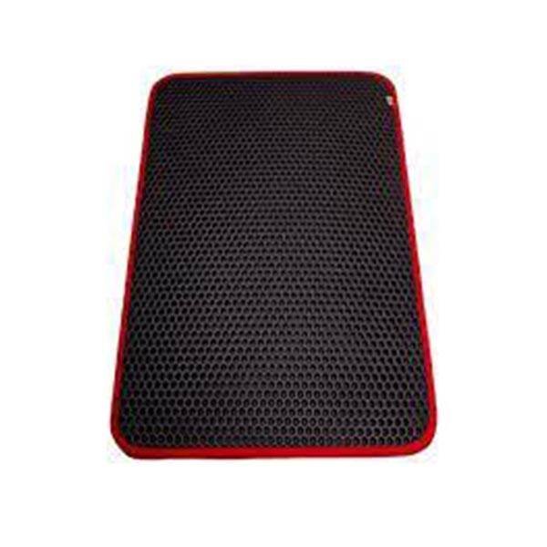 CATTİE ALTIGEN MODEL KUM TOPLAYICI FONKSİYONEL KEDİ PASPASI KIRMIZI 37X50CM - 1