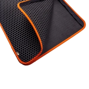 CATTİE ALTIGEN MODEL KUM TOPLAYICI FONKSİYONEL KEDİ PASPASI TURUNCU 37X50CM - 5