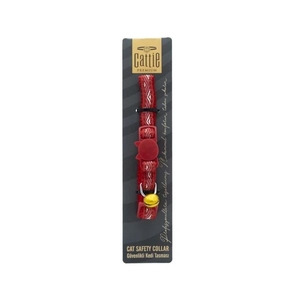 Cattie Desenli Kedi Boyun Tasması Kırmızı 1X15-25Cm - 1