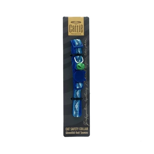 Cattie Desenli Kedi Boyun Tasması Royalmavi 1X15-25Cm - 1