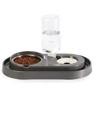 Çelik Taslı Hazneli Mama ve Su Kabı 500ml - 1