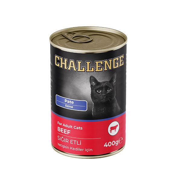 Challenge Ezme Sığır Etli Yetişkin Kedi Konservesi 400 g - 1