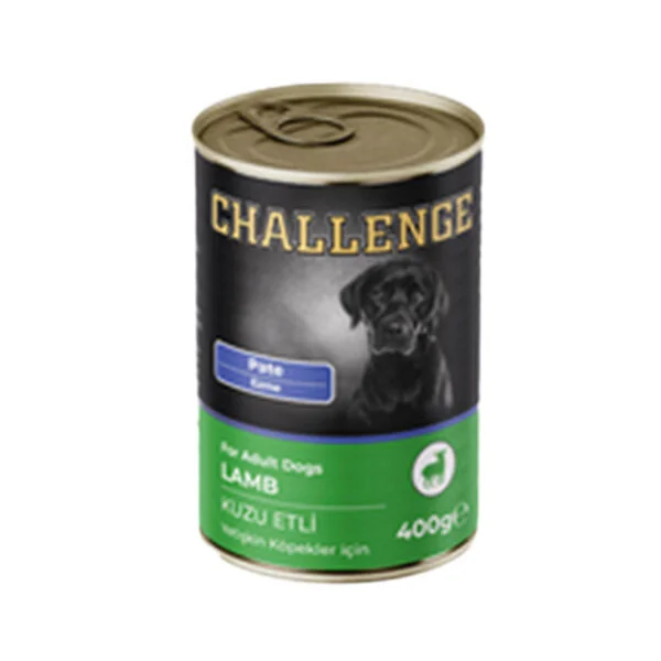 Challenge Kuzu Etli Köpek Yaş Maması Pate 400 gr - 1