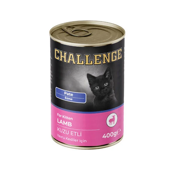 Challenge Kuzu Etli Yavru Kedi Yaş Maması Pate 400 gr - 1