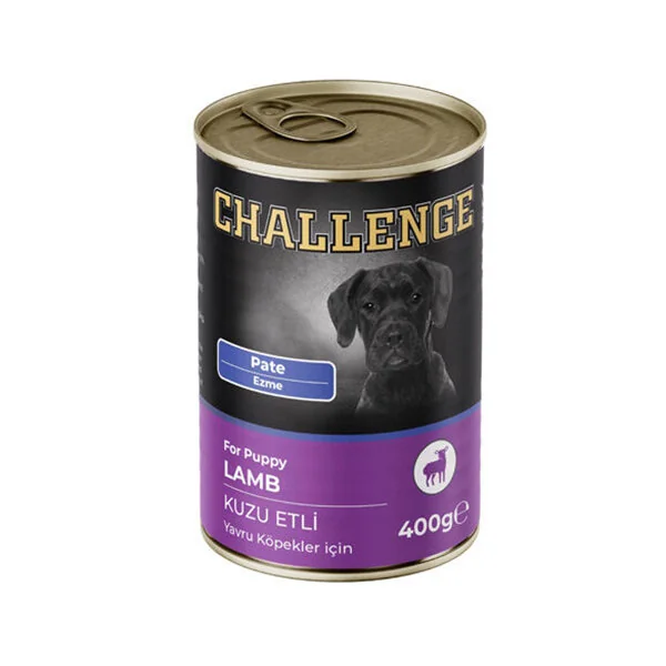 Challenge Kuzu Etli Yavru Köpek Yaş Maması Pate 400 gr - 1