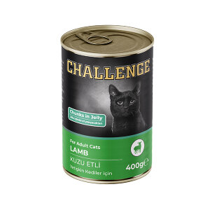 Challenge Kuzu Etli Yetişkin Kedi Yaş Maması 400 gr