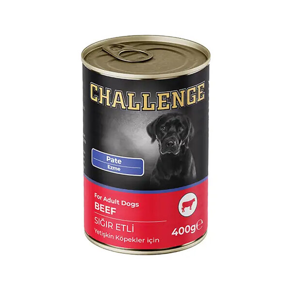 Challenge Pate Sığır Etli Yetişkin Köpek Yaş Maması 400 gr - 1