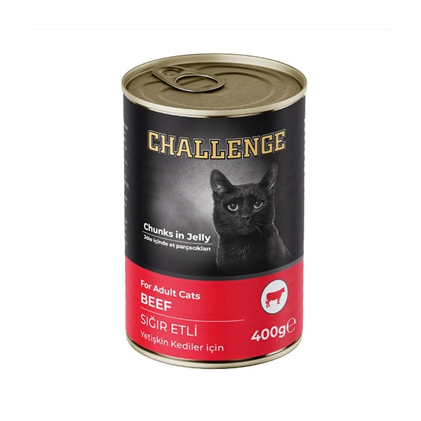 Challenge Sığır Etli Yetişkin Kedi Konservesi 400 gr - 1