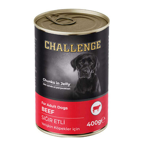 Challenge Sığır Etli Yetişkin Köpek Yaş Maması 400 gr