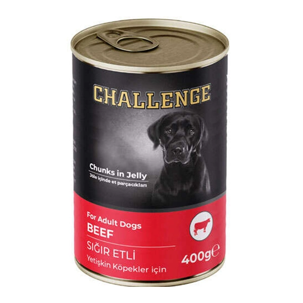 Challenge Sığır Etli Yetişkin Köpek Konservesi 400 gr - 1