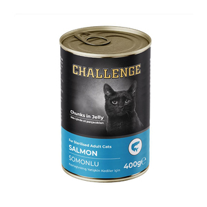 Challenge Somonlu Kısırlaştırılmış Yetişkin Kedi Yaş Maması 400 gr