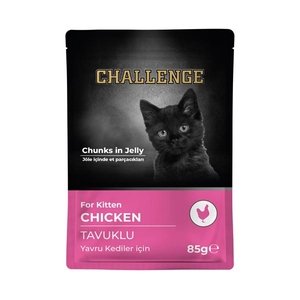 Challenge Tavuklu Pouch Yavru Yaş Kedi Maması 85 gr