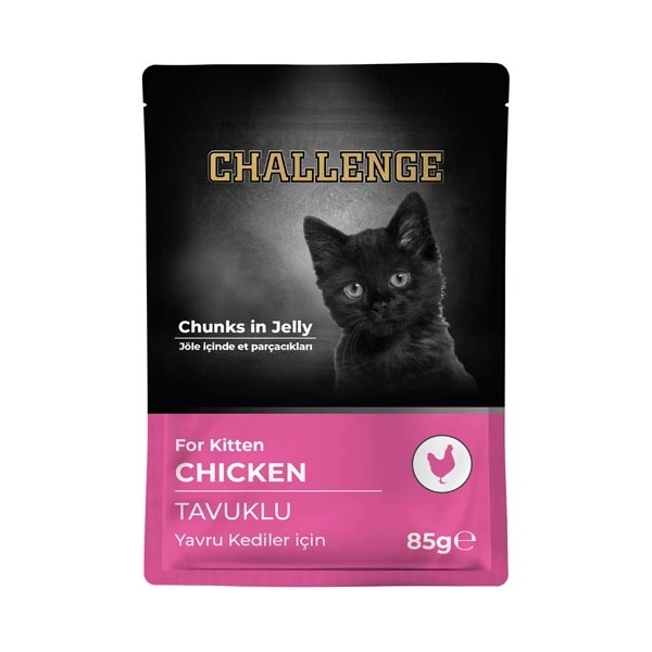 Challenge Tavuklu Pouch Yavru Yaş Kedi Maması 85 gr - 1