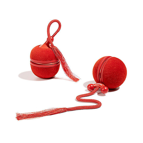 Cheerble Wicked Ball Duo2 Şarjlı İnteraktif Kedi Oyuncak Topu (Kırmızı)