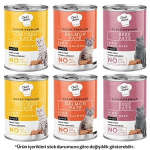 Chef's Choice Karışık Kedi Yaş Maması 400 gr X 6 Adet