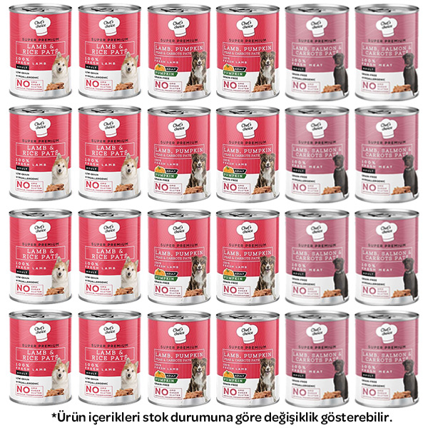 Chef's Choice Karışık Köpek Yaş Maması 400 gr X 24 Adet - 1