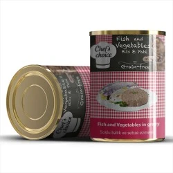 Chefs Choice Kıyılmış Balık ve Sebzeli Yaş Kedi Maması 400 GR
