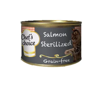 Chefs Choice Kıyılmış Somon Balıklı Tahılsız Kısırlaştırılmış Kedi Konservesi 85 GR - 1