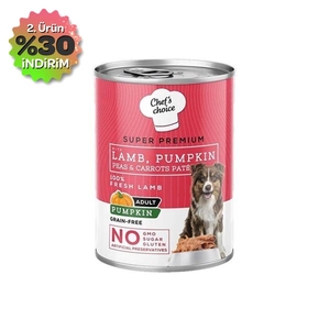 Chef's Choice Kuzulu Balkabaklı Köpek Yaş Maması 400 gr