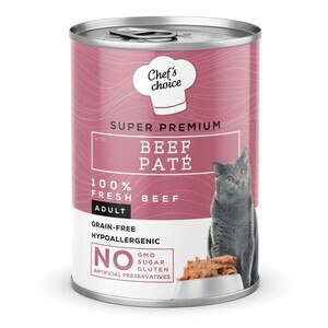 Chefs Choice Sığır Etli Ezme Kedi Yaş Maması Maması 400 Gr