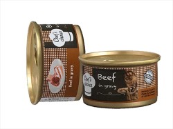 Chefs Choice Soslu Dana Etli Kedi Yaş Maması 80 gr