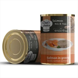 Chefs Choice Soslu Kıyılmış Somon Balıklı Kedi Konservesi 400 Gr
