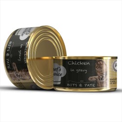 Chefs Choice Soslu Kıyılmış Tavuk Etli Tahılsız Kedi Yaş Maması 85 GR