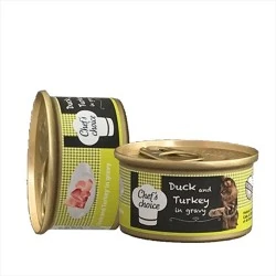 Chefs Choice Soslu Ördek ve Hindi Etli Kedi Konservesi 80 gr