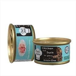 Chefs Choice Soslu Ördek ve Tavuklu Tahılsız Kedi Konservesi 80 GR