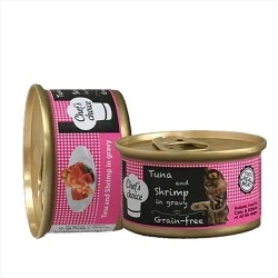 Chefs Choice Soslu Ton Balığı ve Karidesli Tahılsız Kedi Konservesi 80 GR