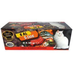 Chefs Choice Ton Balıklı Tahılsız Kısırlaştırılmış Yaş Mama 5+1 Bonus
