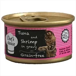 Chefs Choice Ton Balıklı ve Karidesli Kedi Konservesi 80 GR