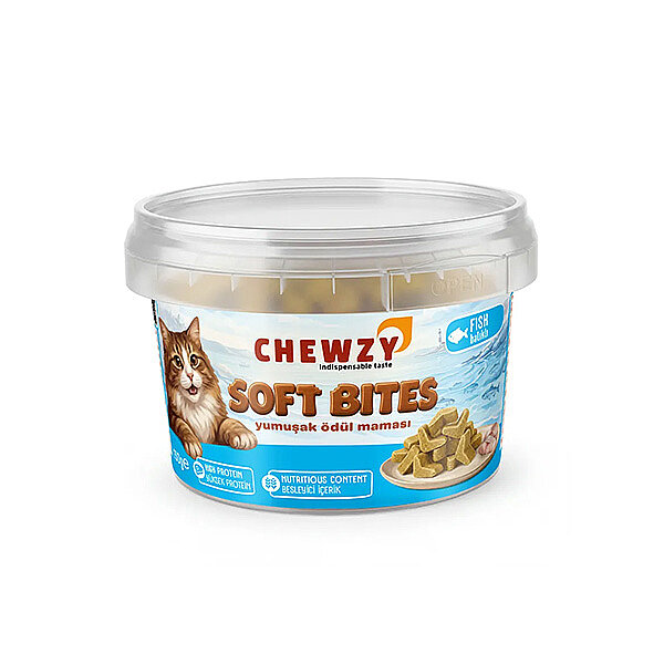 Chewzy Balık Etli Yumuşak Kedi Ödül Maması 130 gr