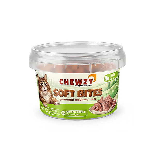 Chewzy Kuzu Etli Yumuşak Kedi Ödül Maması 130 gr