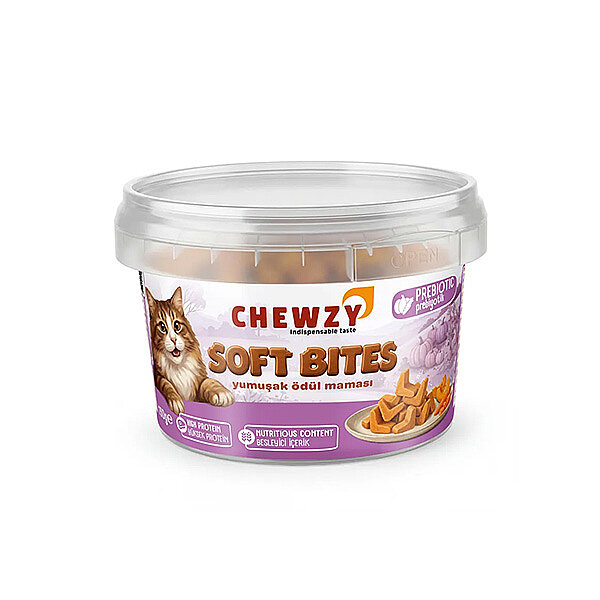 Chewzy Prebiyotikli Yumuşak Kedi Ödül Maması 130 gr - 1